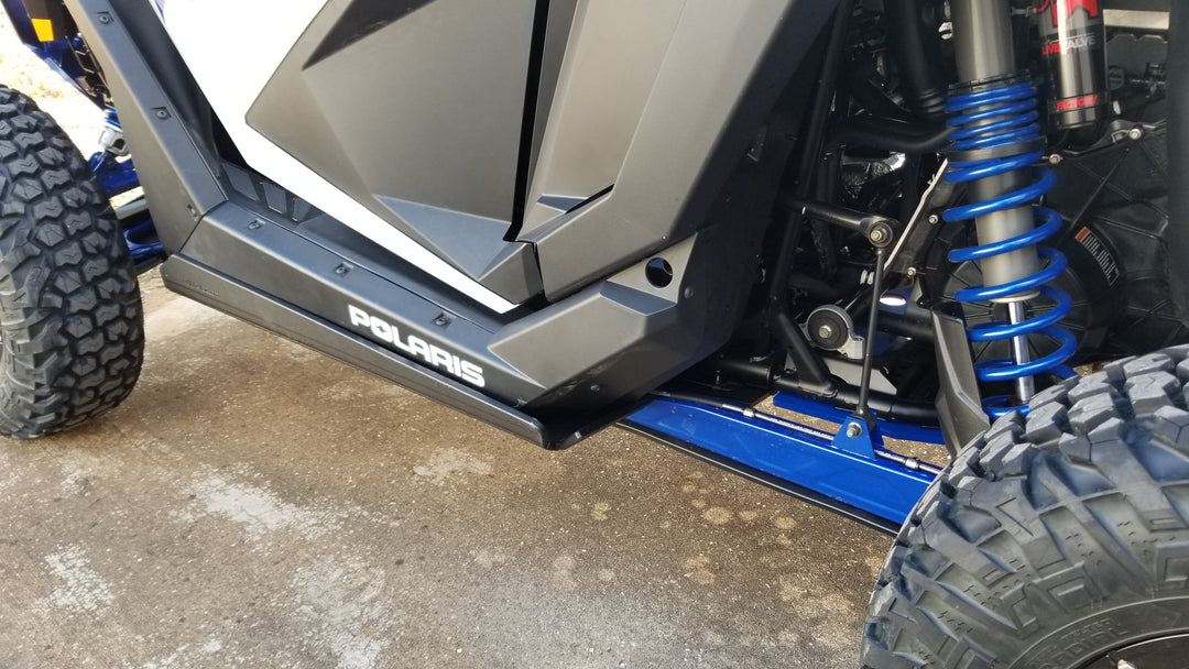 Trail Armor Polaris RZR XP PRO Full Skids with Integrated Sliders or Trimmed for Extreme Kick Out Nerf Sliders 2020 - 2025