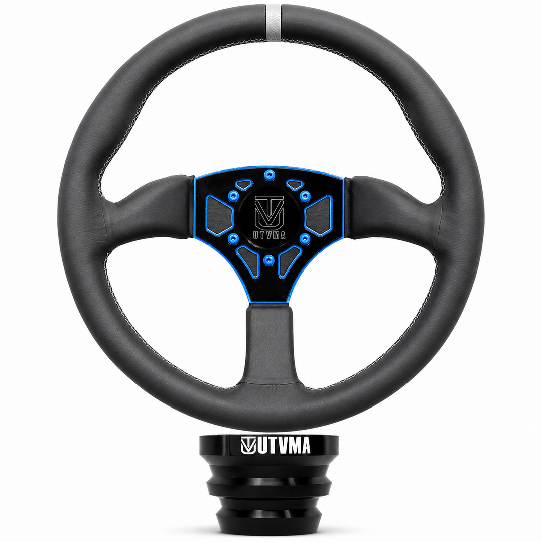 UTVMA Octane Leather Steering Wheel With Hub