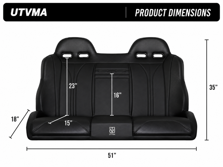 RZR PRO S Rear Bench Seat W Harnesses (2025+)