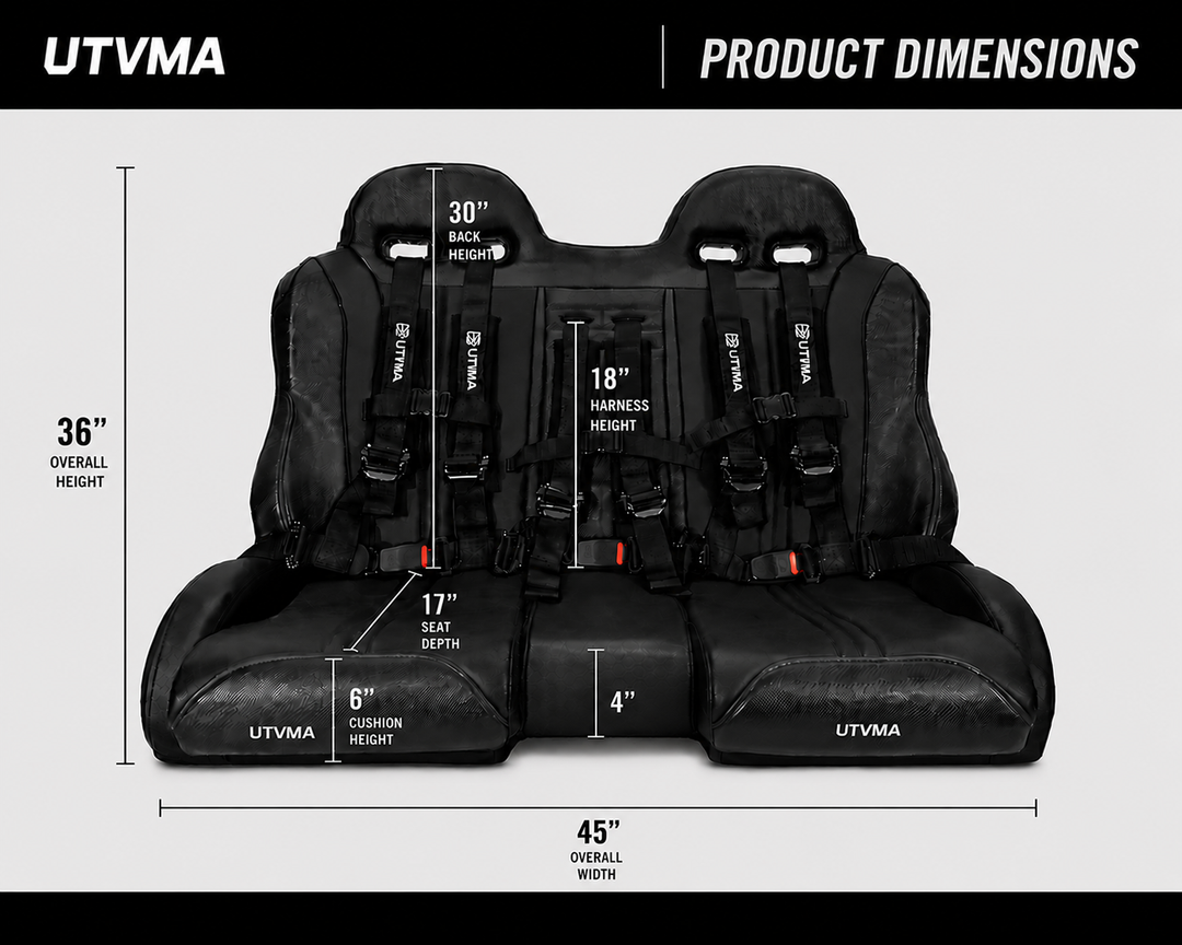 RZR 1000 XP/XP S (2024+)  Front/Rear Bench Seat W Harnesses 2 and 4 Seater