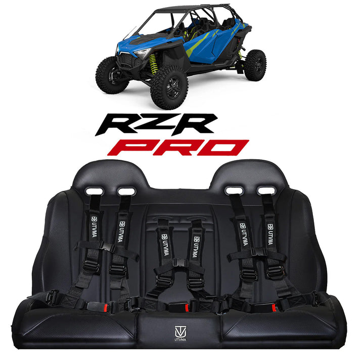 RZR PRO R Rear Bench Seat W Harnesses (2025+)