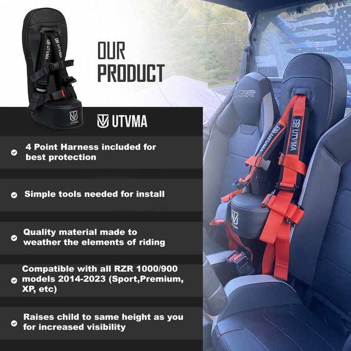 RZR 1000/900 Bump Seat (XP, Turbo, Turbo S, Dynamix, Trail, High Lifter)  2014-2023