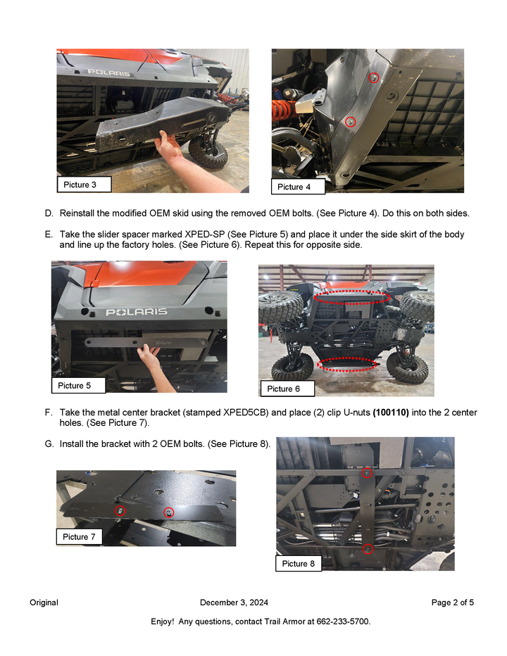 Trail Armor Polaris Xpedition XP and ADV Full Skids 2024 - 2025