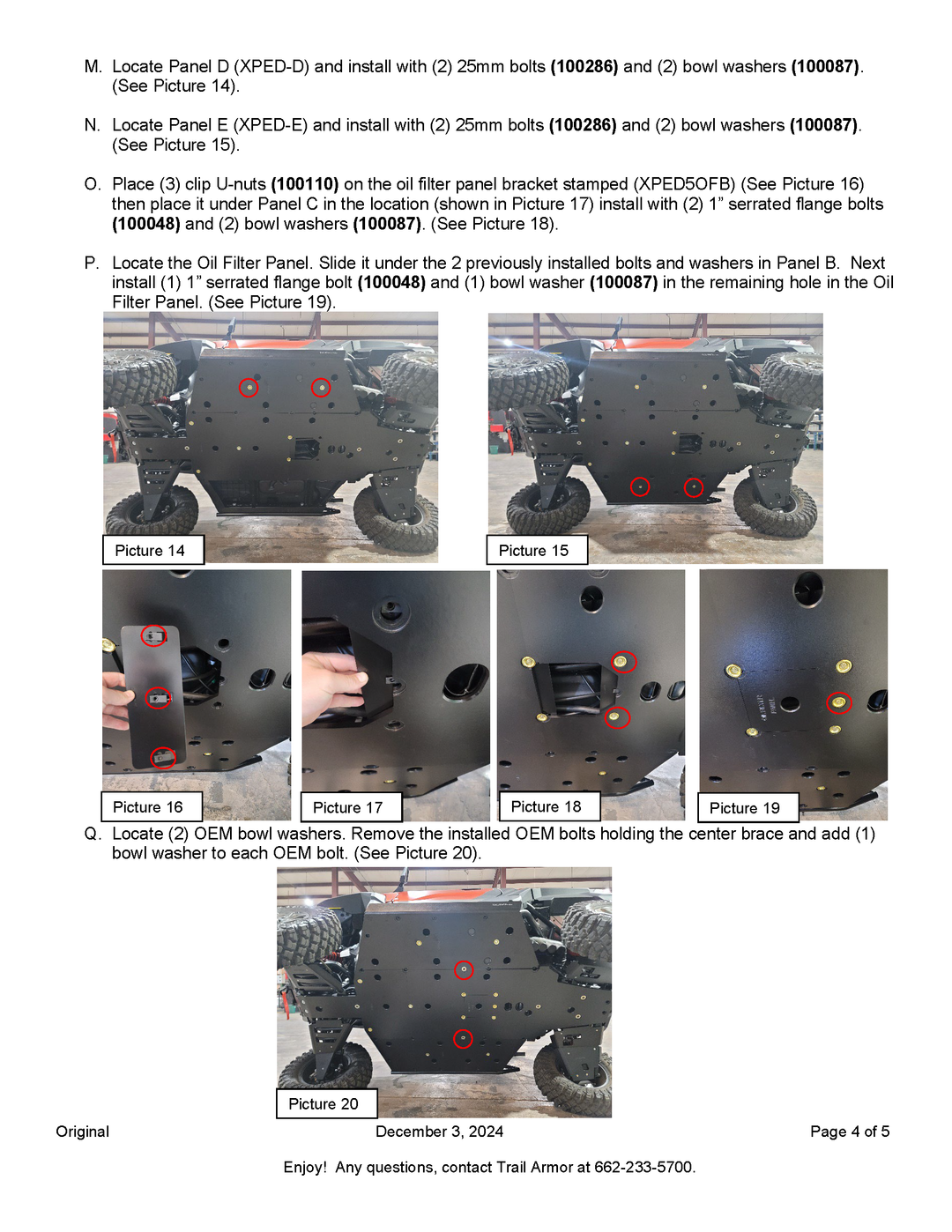 Trail Armor Polaris Xpedition XP and ADV Full Skids 2024 - 2025