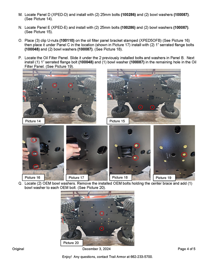Trail Armor Polaris Xpedition XP and ADV Full Skids 2024 - 2025