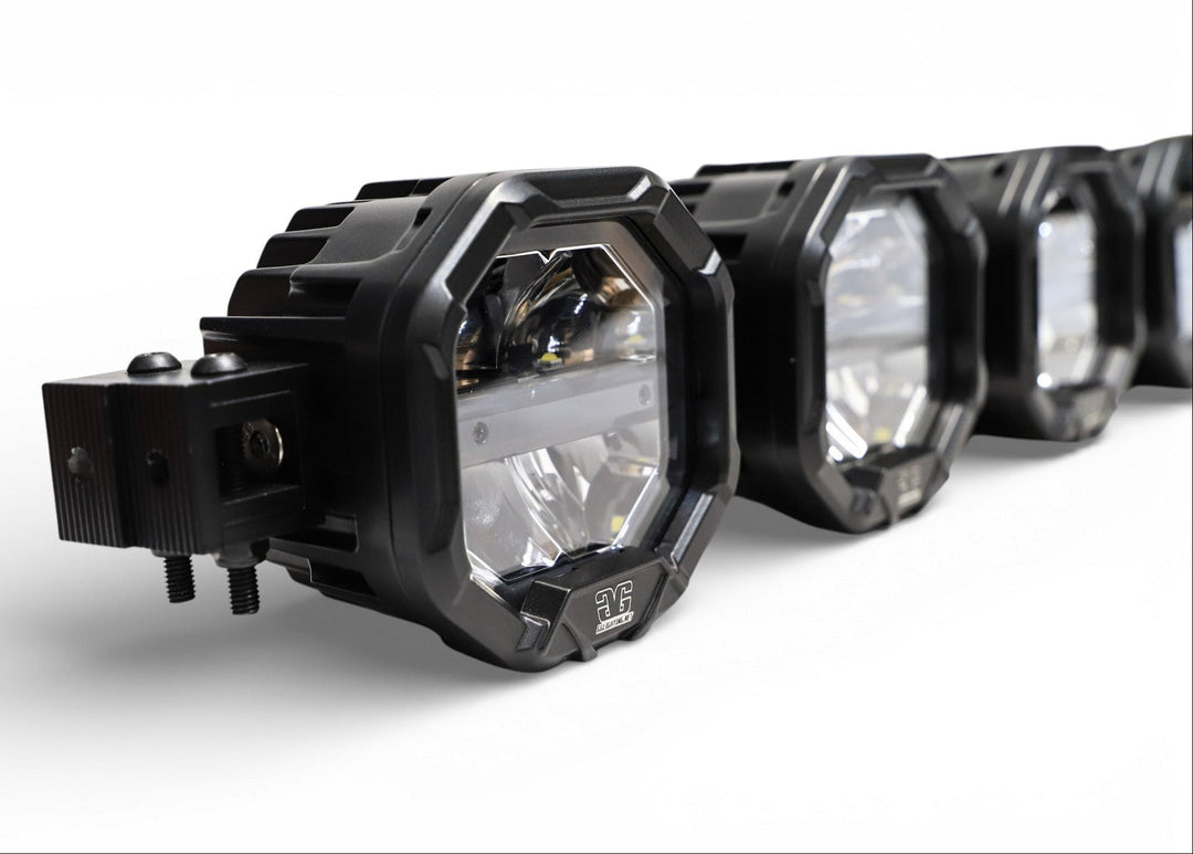 5 Light U-Con Interlocking Off Road LED Pod With Amber or White DRL Running Light
