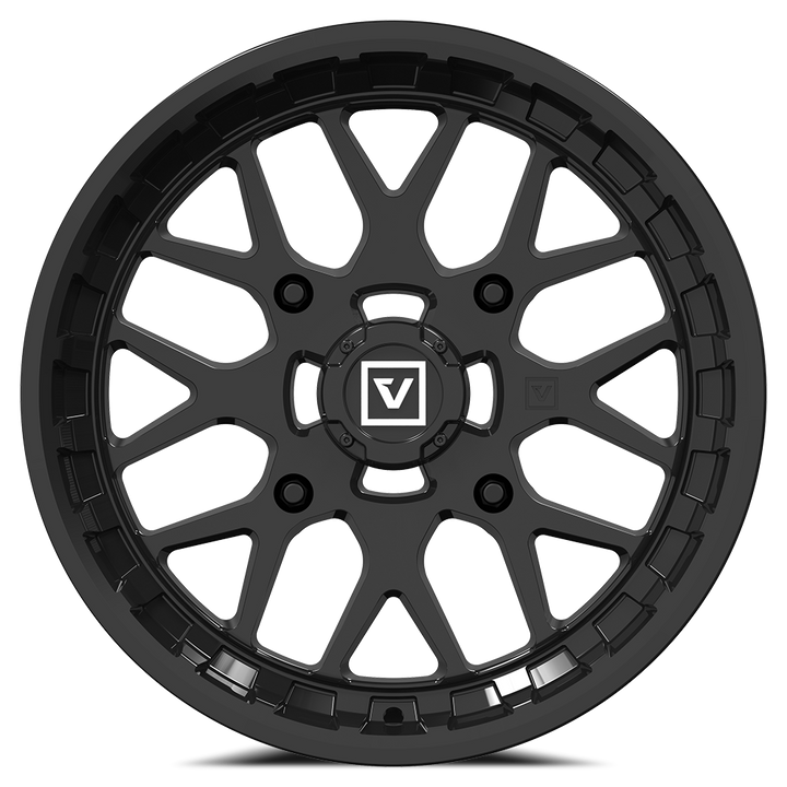 V03 15X7 +25MM 4X156 GLOSS BLACK