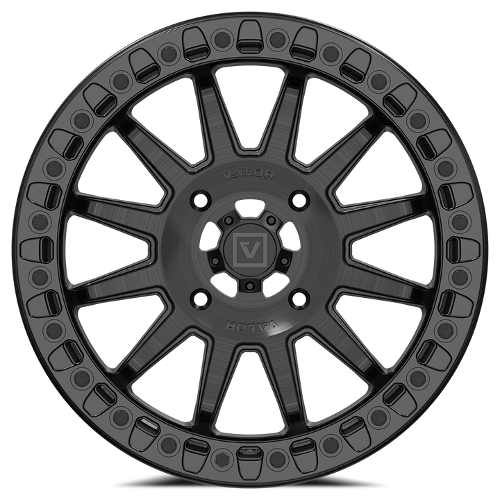 V09 BEADLOCK 17X8 +40 4X137 BRUSHED CHARCOAL