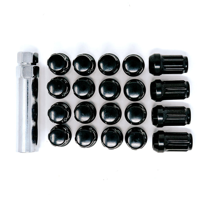 12X1.50 SPLINE 4/5 LUG KIT 1.38" BLACK