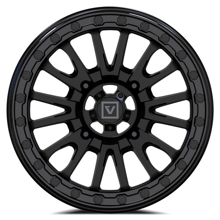 V16 BEADLOCK 15X8 -12MM 4X137 SATIN BLACK