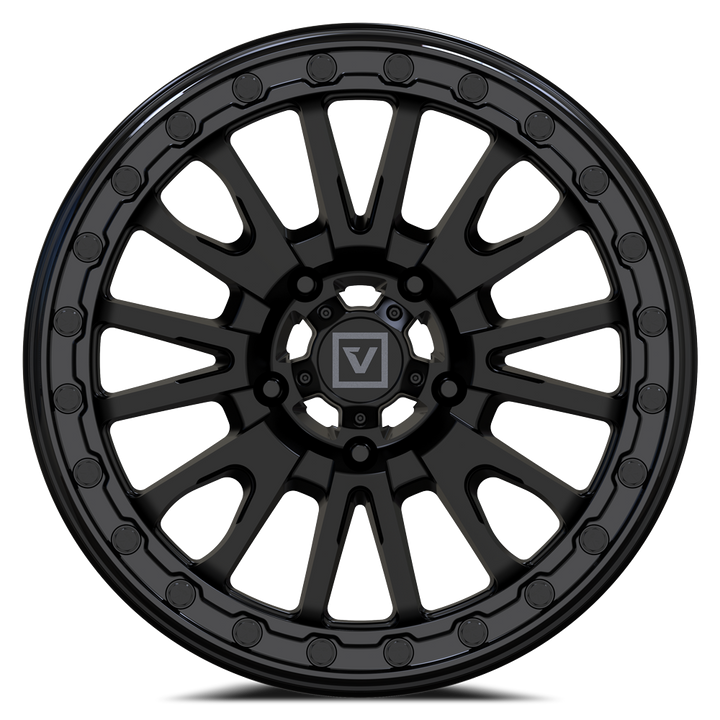 V16 BEADLOCK 15X8 -12MM 5X114.3 SATIN BLACK