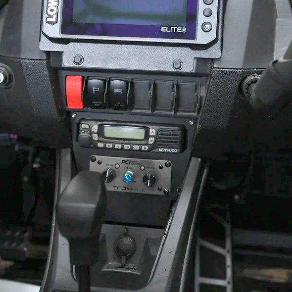 RZR Pro 2022-2024 Series Vertical Radio and Intercom Bracket