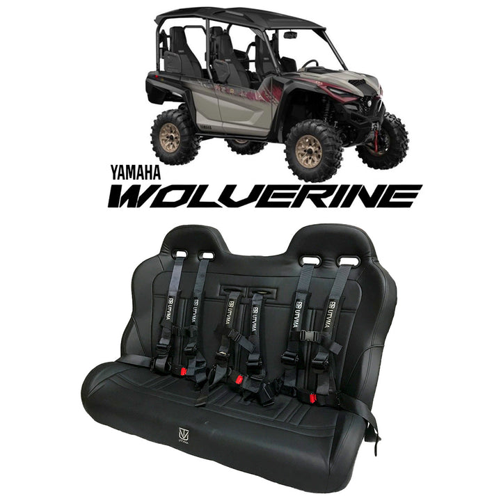 Yamaha Wolverine X4 Rear Bench Seat (2018+) W Harnesses